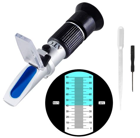 refractometer brix accuracy|brix meter refractometer for measuring.